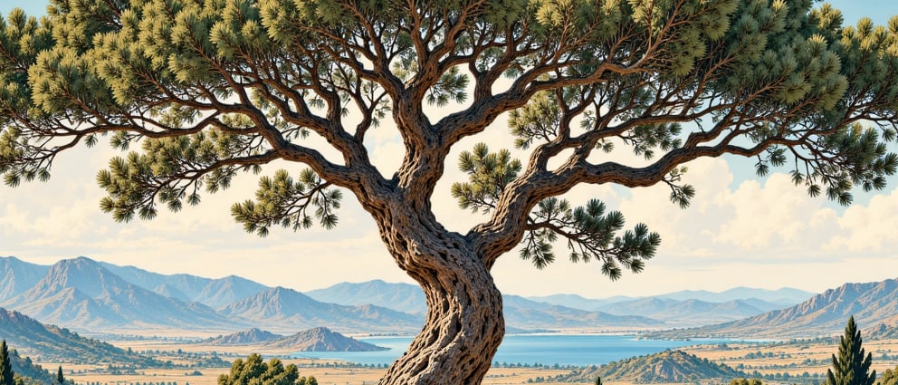 Eskipazar Türbeçamı Natural Monument çizimi, Karabük