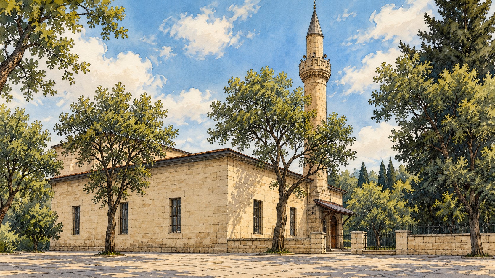 Eskisaray Mosque çizimi, Adıyaman