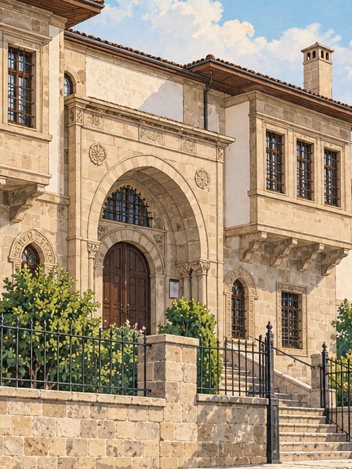 Ethnography Museum (Güpgüpoğlu Mansion) çizimi, Kayseri