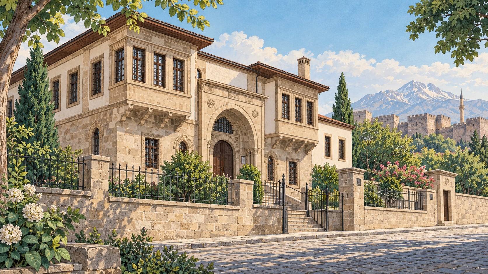 Ethnography Museum (Güpgüpoğlu Mansion) çizimi, Kayseri