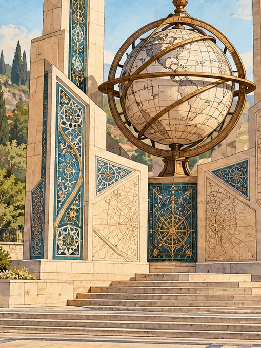 Evliya Çelebi Monument çizimi, Kütahya