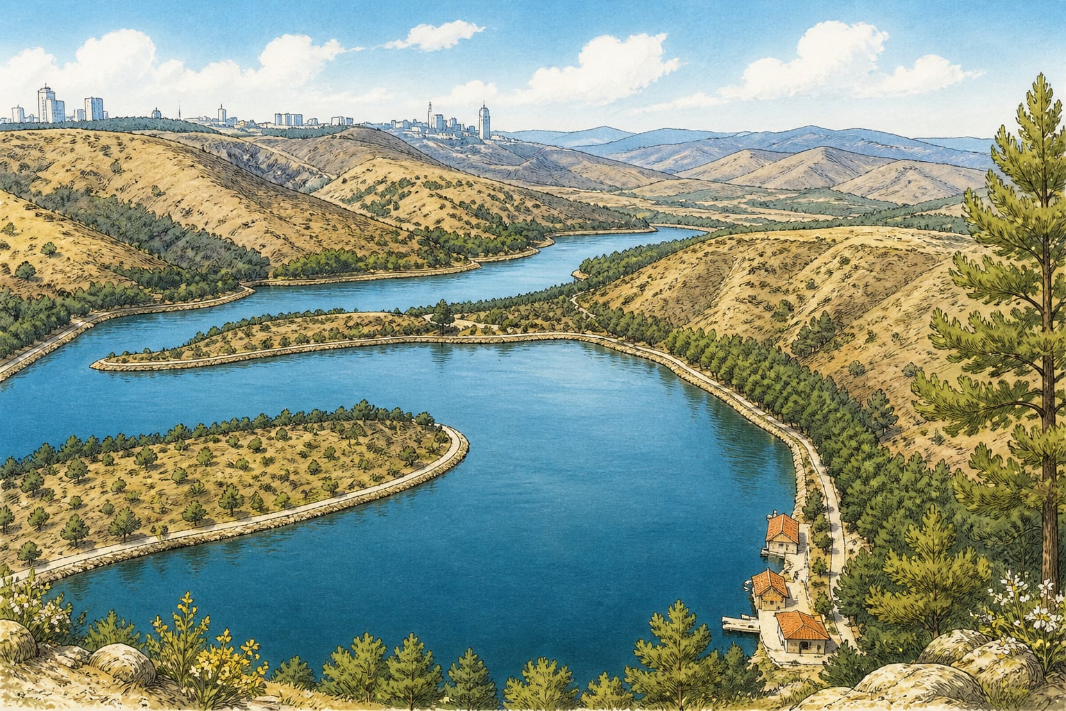 Eymir Lake çizimi, Ankara