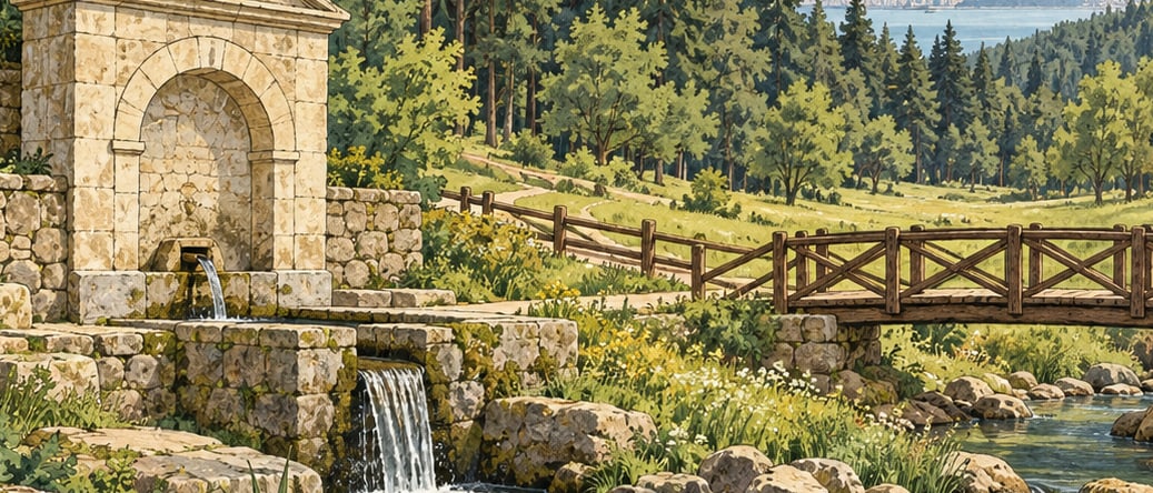 Fatih Fountain Nature Park çizimi, İstanbul