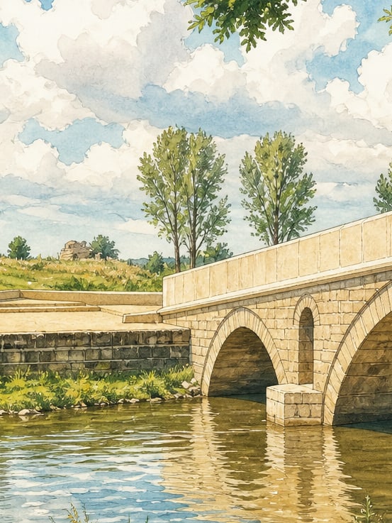 Ilustración: Puente de Fatih, Edirne