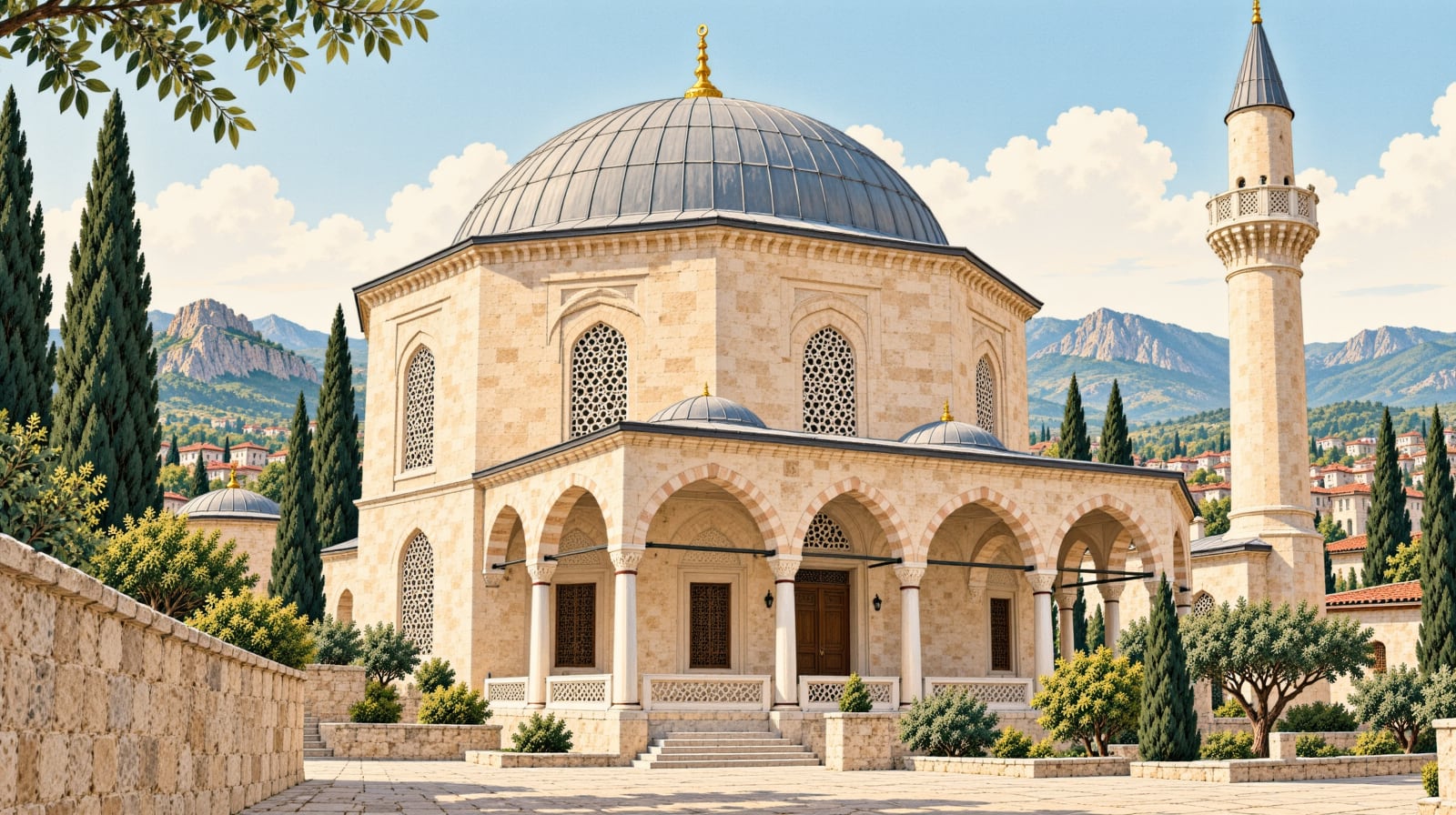 Fatih Paşa Mosque çizimi, Diyarbakır