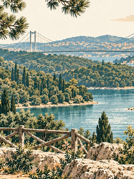 Ilustración: Parque natural Fatih Sultan Mehmet, İstanbul