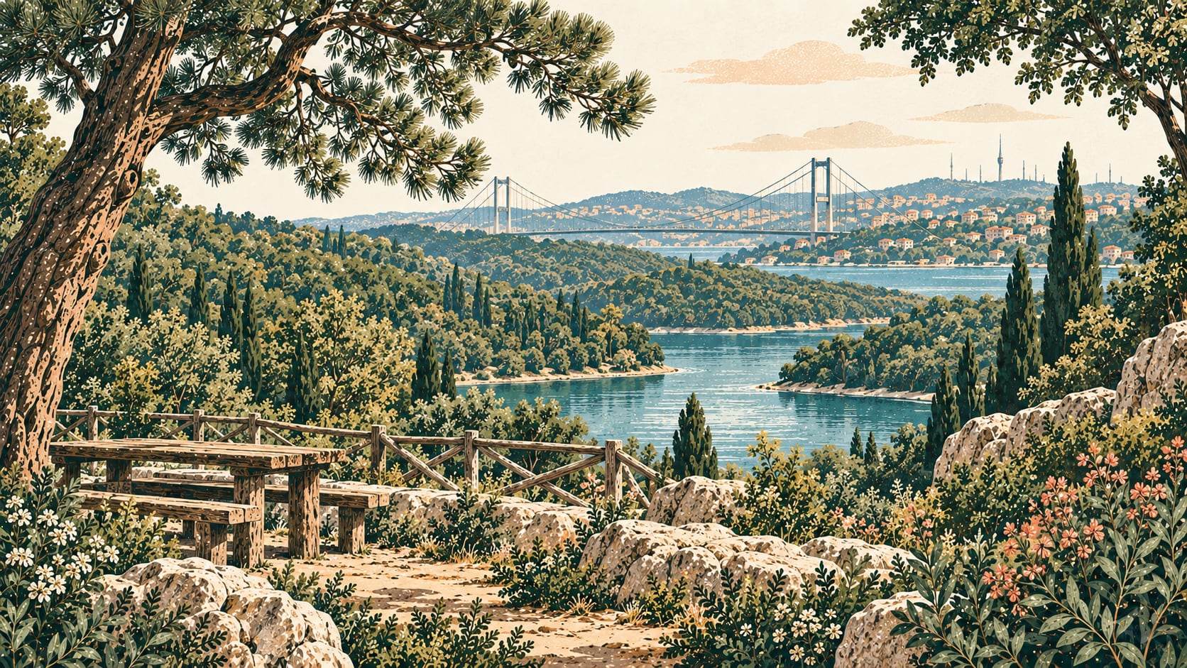 Fatih Sultan Mehmet Nature Park çizimi, İstanbul