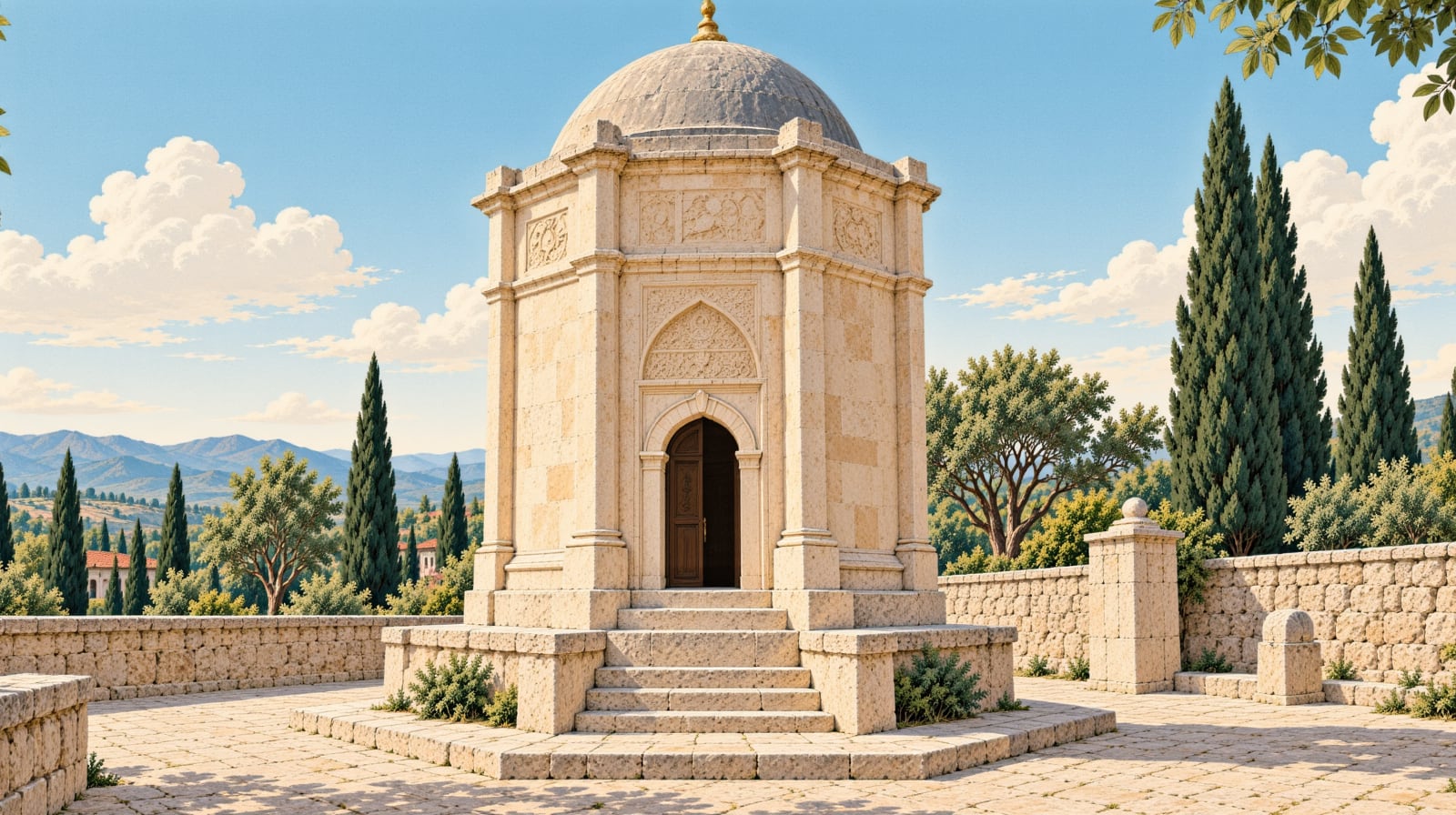 Fatma Hatun Tomb Tower çizimi, Kırşehir