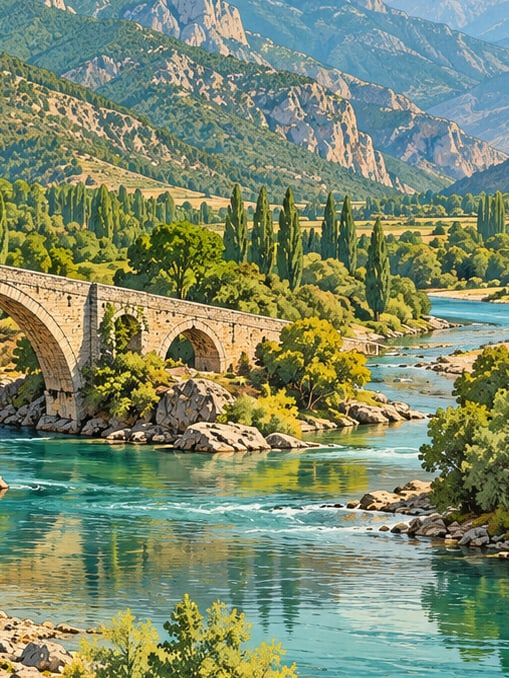 Ilustración: Feke-göksu Nehri, Adana