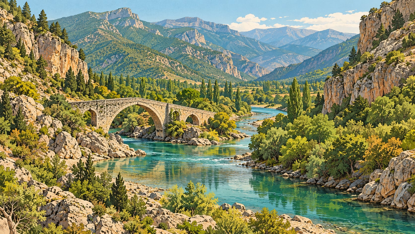 Feke-göksu Nehri çizimi, Adana