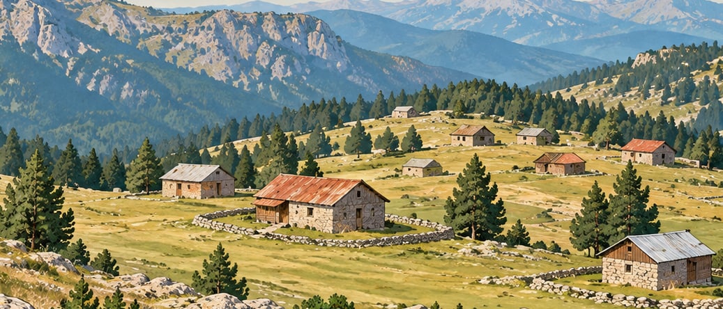 Feke-inderesi Village Plateau çizimi, Adana