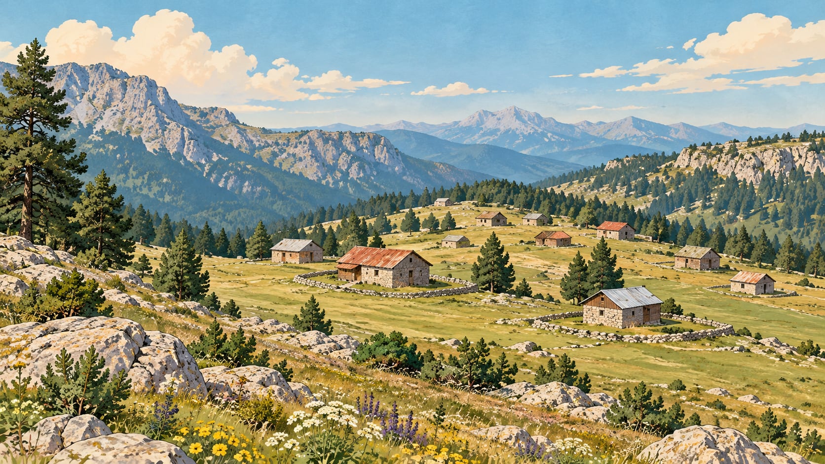 Feke-inderesi Village Plateau çizimi, Adana