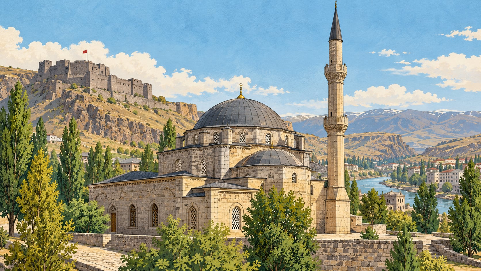 Fethiye Mosque çizimi, Kars