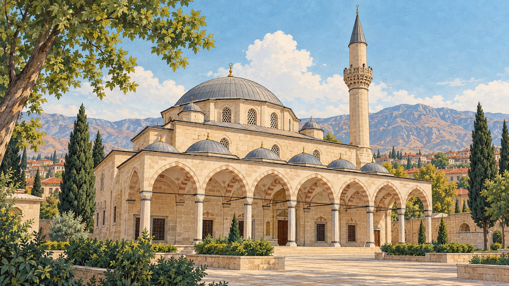 Fethiye Mosque / Abdusselam Mosque çizimi, Malatya