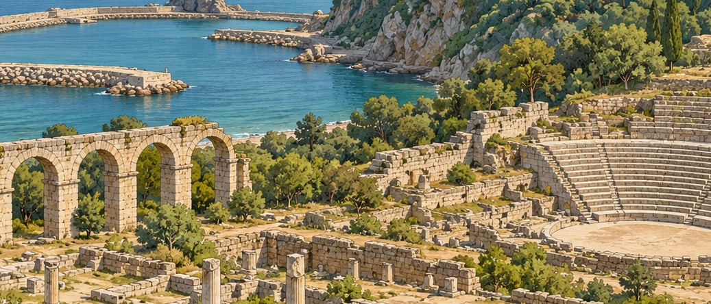 Filyos Tios Archaeological Site çizimi, Zonguldak