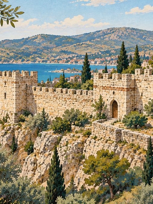 Ilustración: Castillo de Foça, İzmir