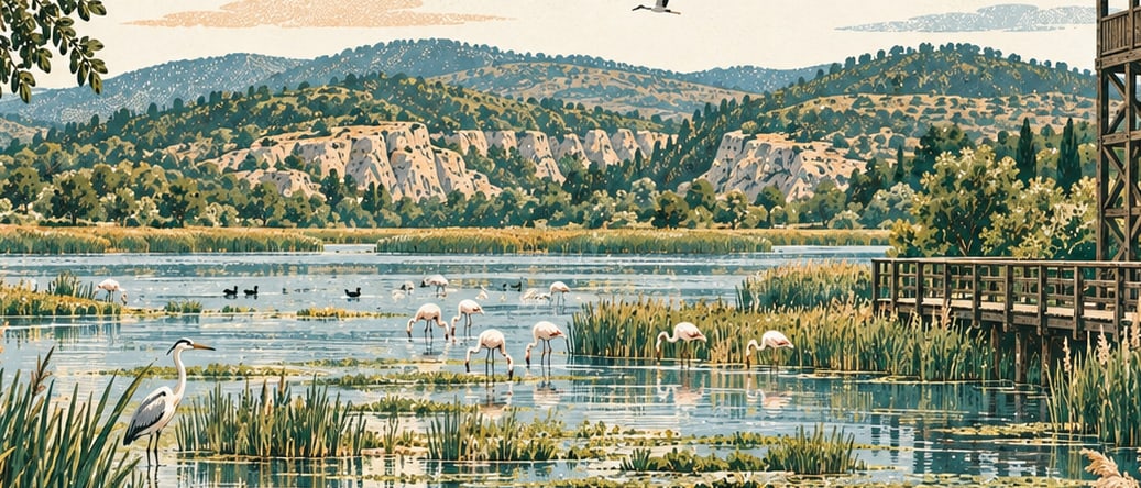 Gala Lake National Park çizimi, Edirne