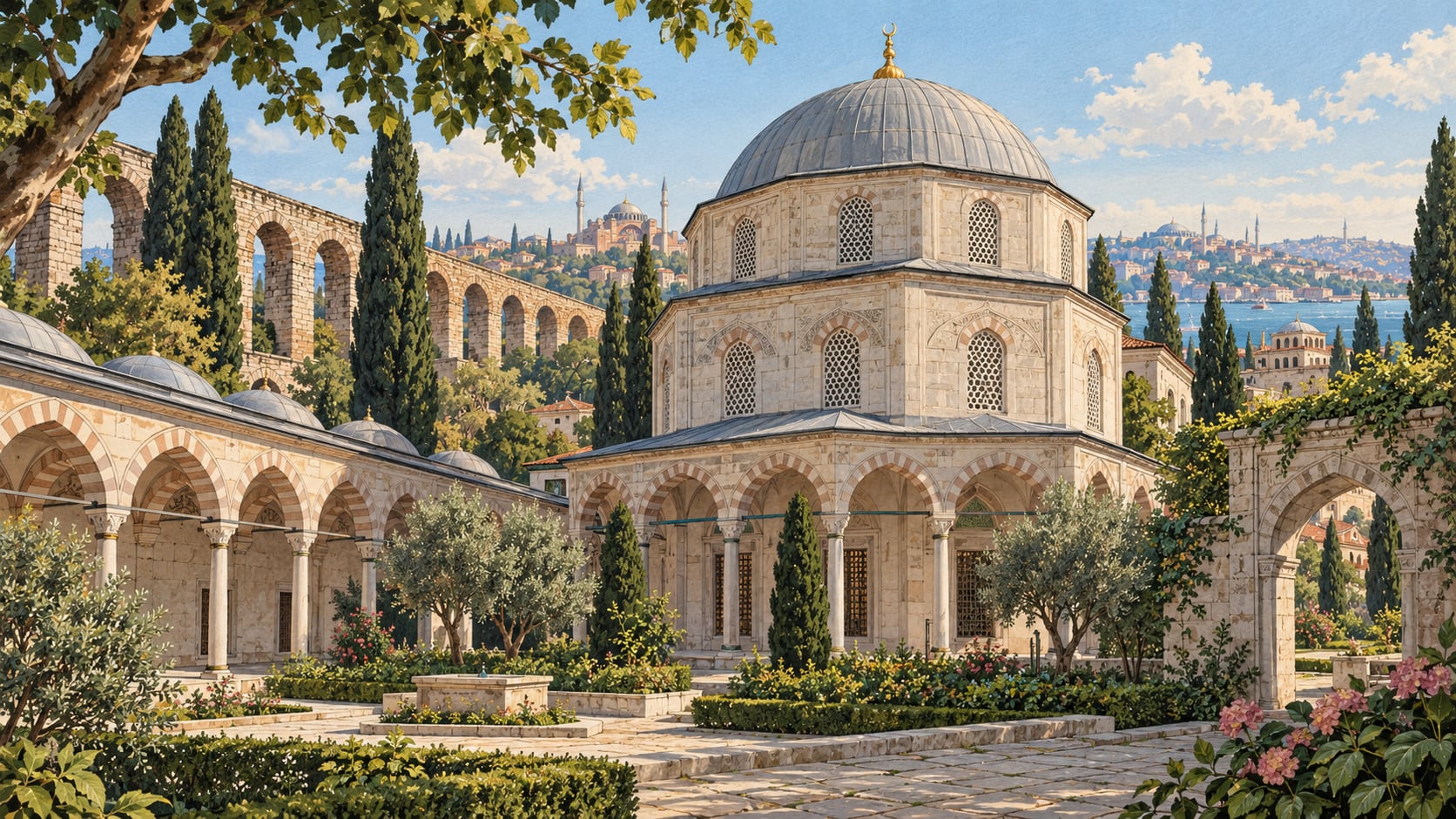 Gazanfer Ağa Tomb çizimi, İstanbul