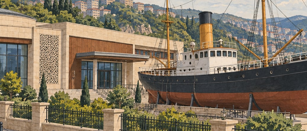 Gazi Alemdar Ship Museum çizimi, Zonguldak
