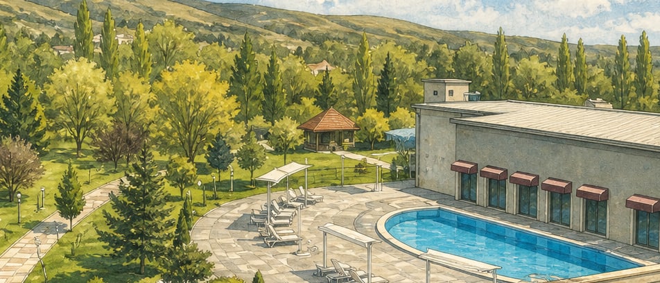 Gecek Hot Spring çizimi, Afyonkarahisar