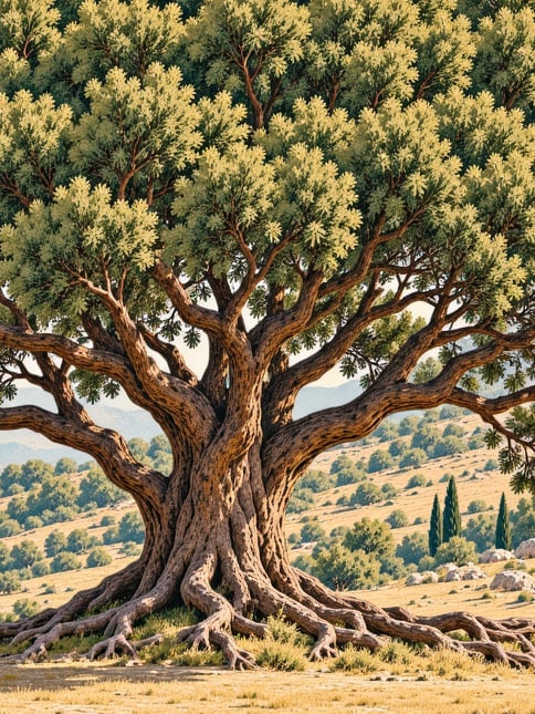 Ilustración: Monumento natural del plátano de Gedelma, Antalya