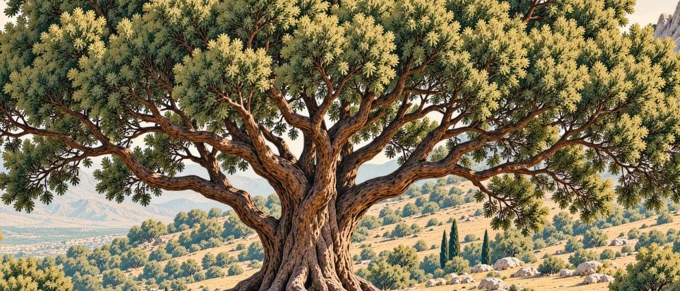 Gedelma Plane Tree Natural Monument çizimi, Antalya