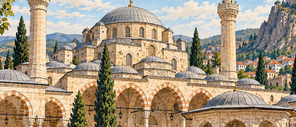 Gedik Ahmet Paşa Mosque çizimi, Afyonkarahisar