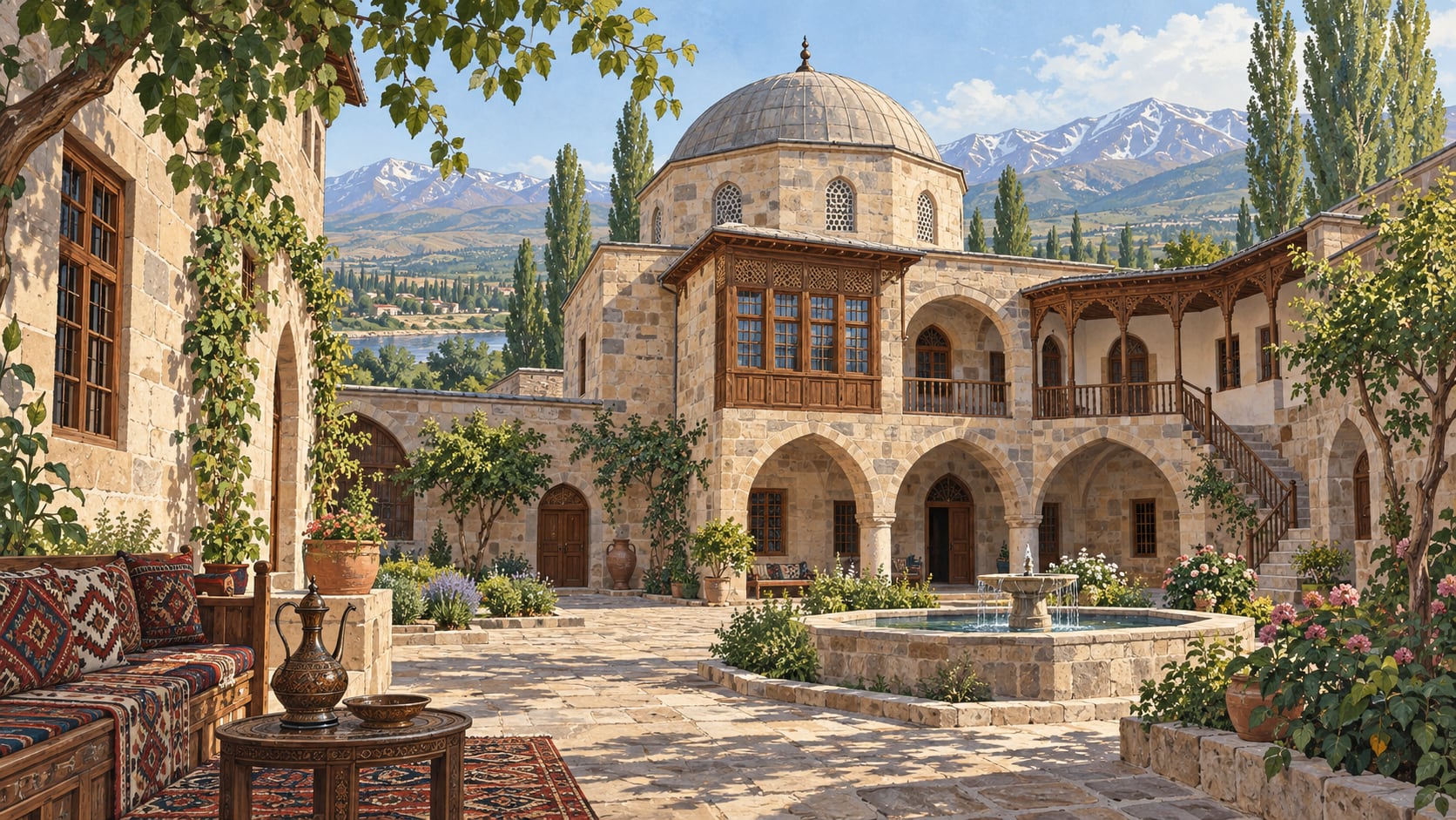 Traditional Muş Houses çizimi, Muş
