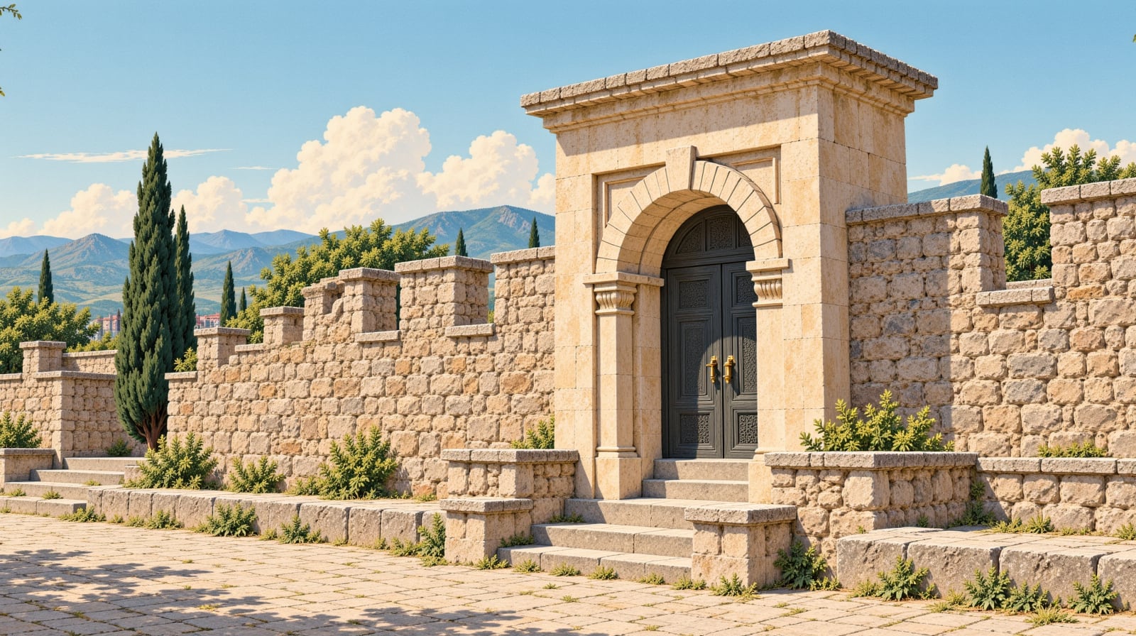 Gerdanlı Fountain çizimi, Kırklareli