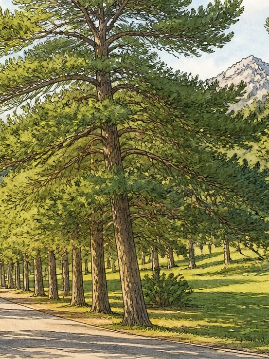Ilustración: Área recreativa de Gerede Esentepe, Bolu