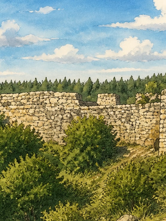 Ilustración: Castillo de Gerede Keçi, Bolu