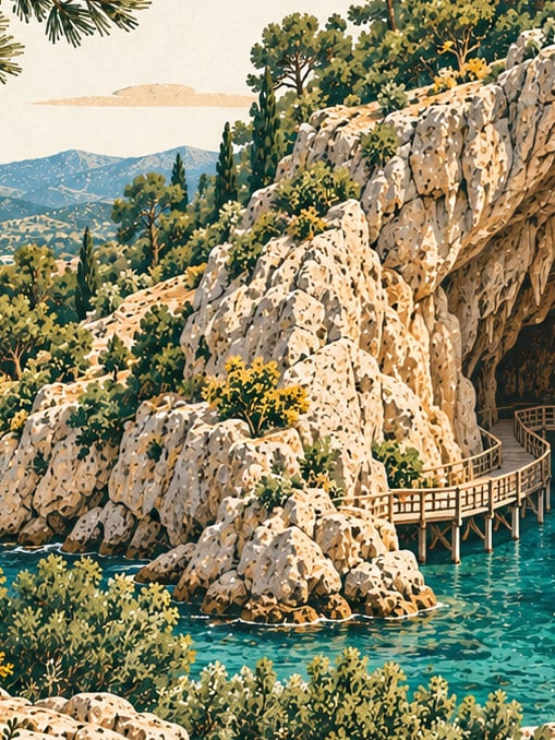 Ilustración: Parque Natural de la Cueva de Gilindire, Mersin