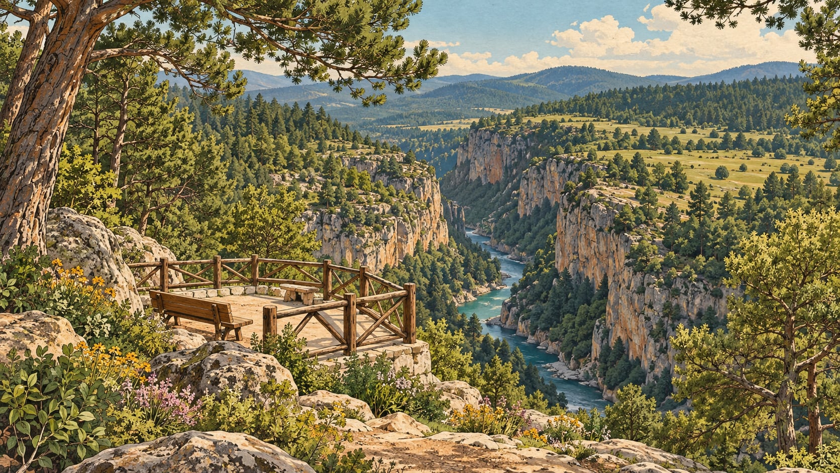 Göğem Victory Nature Park çizimi, Uşak