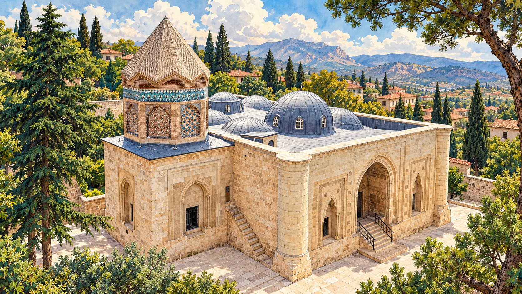 Gök Madrasa çizimi, Amasya