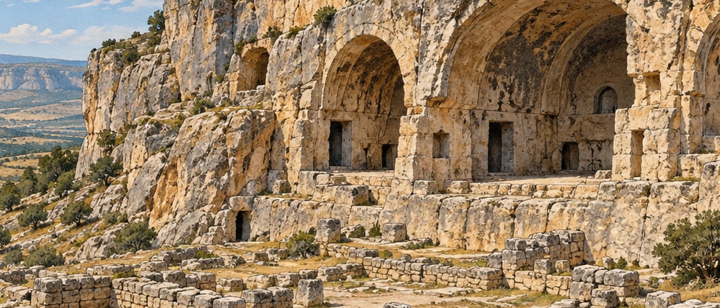 Gökçeseki Archaeological Site çizimi, Karaman