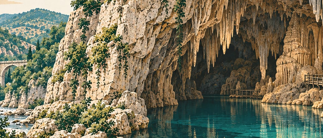 Gökgöl Cave çizimi, Zonguldak