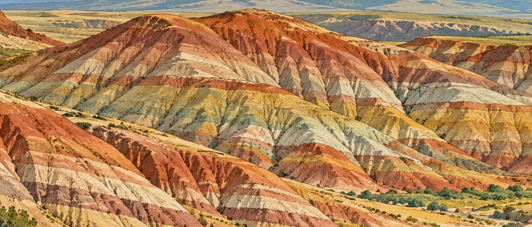 Gökkuşağı Tepeleri çizimi, Iğdır