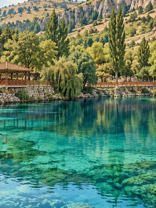 Ilustración: Parque Natural del Lago Gökpınar, Sivas