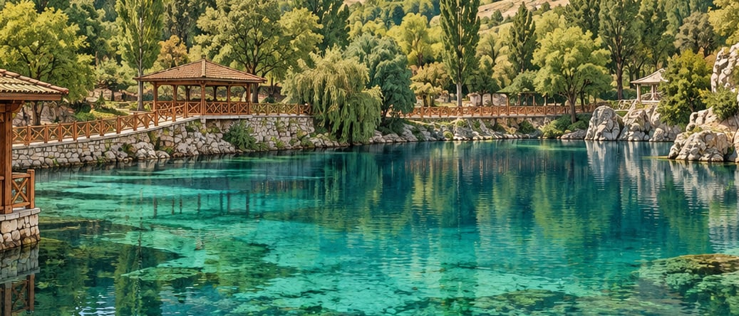Gökpınar Lake Nature Park çizimi, Sivas