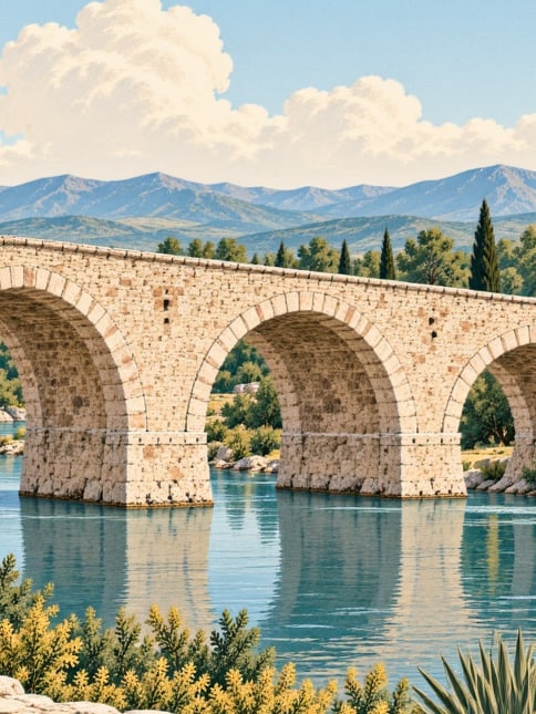 Ilustración: Puente de Göksu, Adıyaman