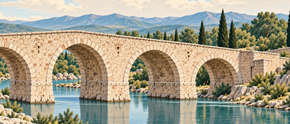Göksu Bridge çizimi, Adıyaman