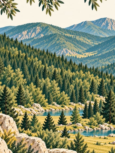 Ilustración: Parque Natural Göksu, Bolu