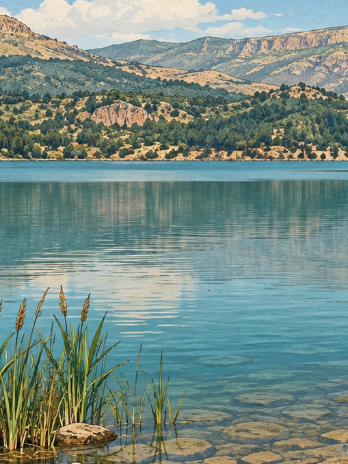 Ilustración: Lago de Gölbaşı, Adıyaman