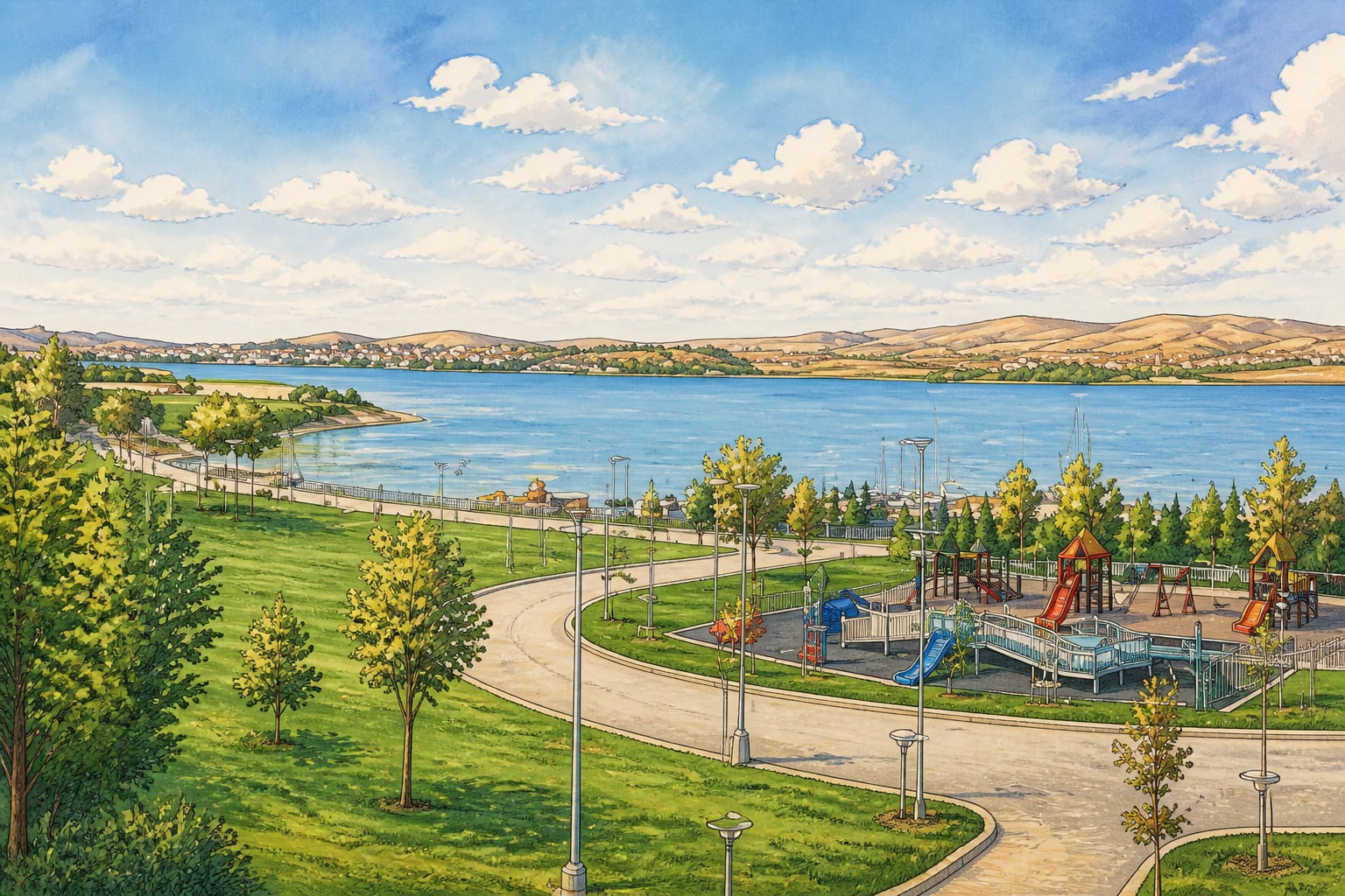 Gölbaşı Mogan Park çizimi, Ankara