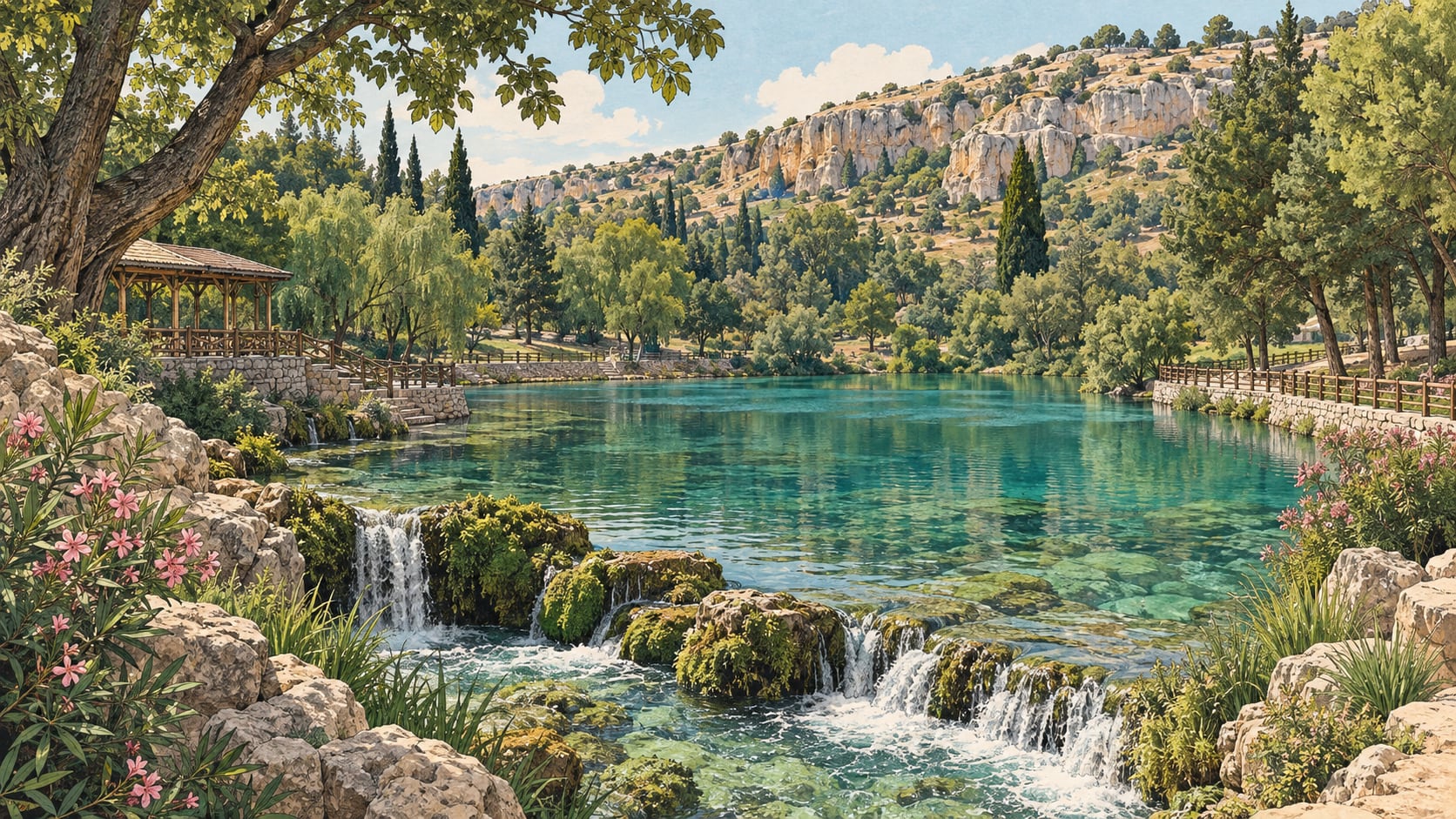 Gölpınar Nature Park çizimi, Şanlıurfa