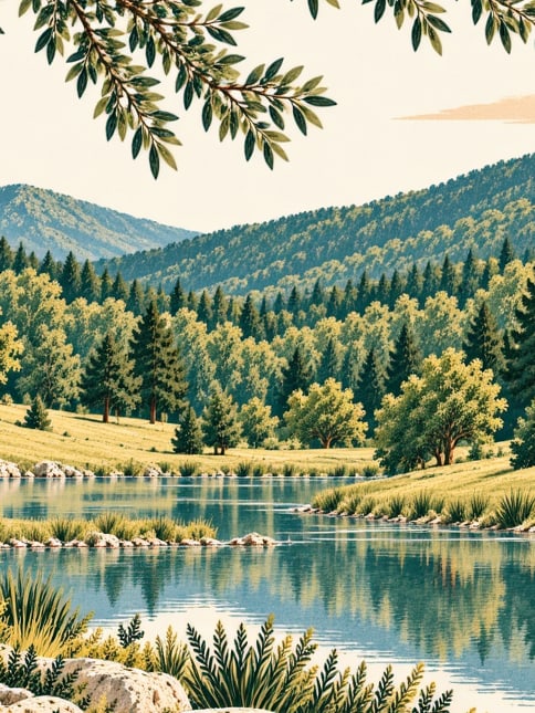 Ilustración: Parque Natural Gölya, Sakarya