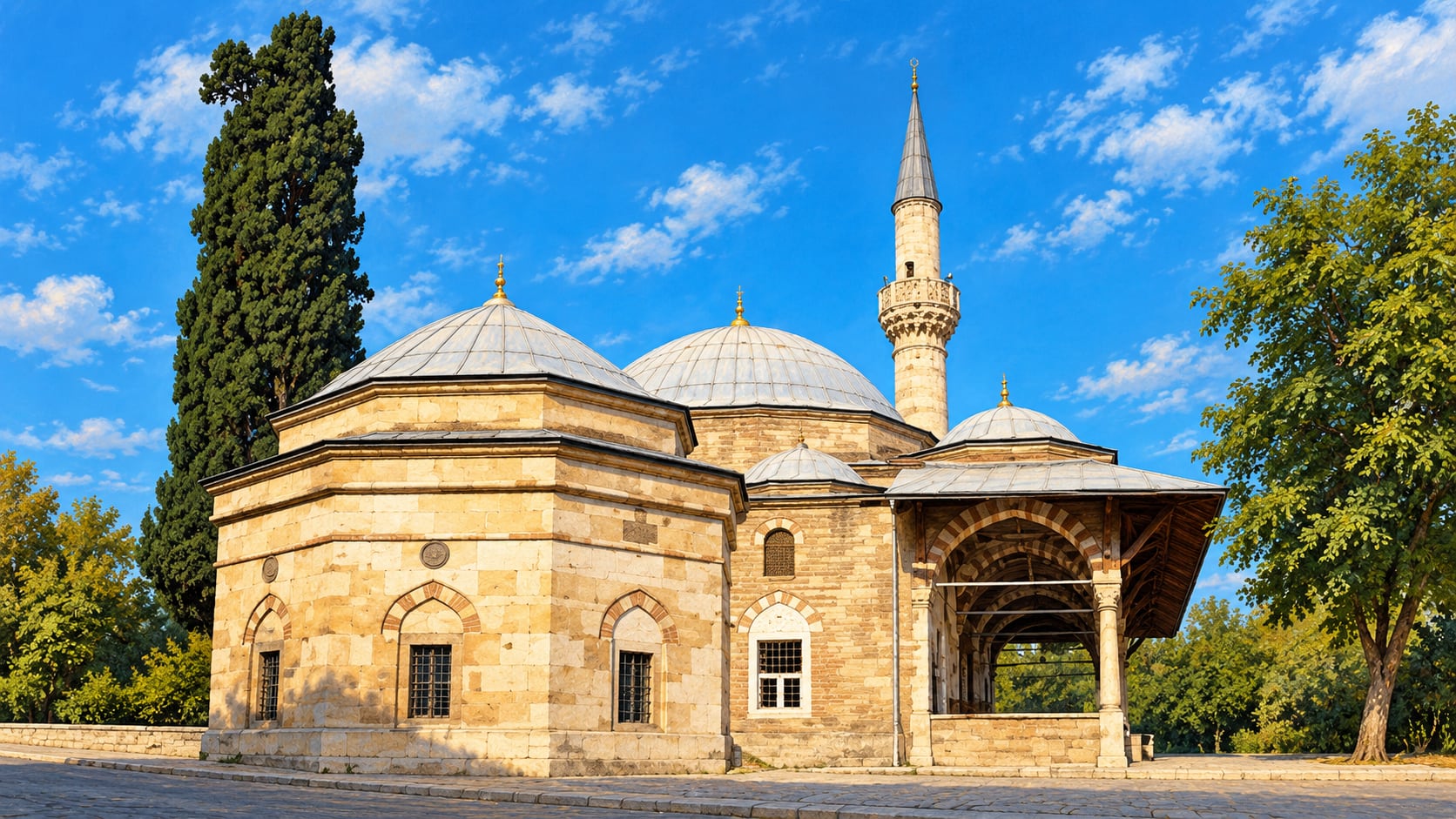 Gülbaharhatun Mosque çizimi, Trabzon