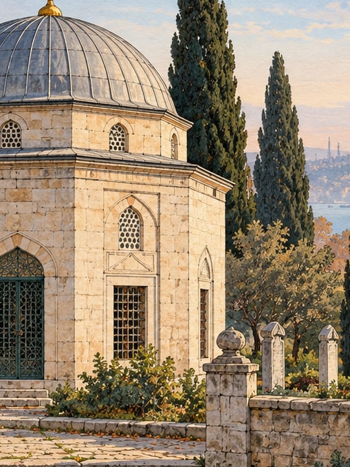Ilustración: Mausoleo Zeyne de Gülnar, Mersin