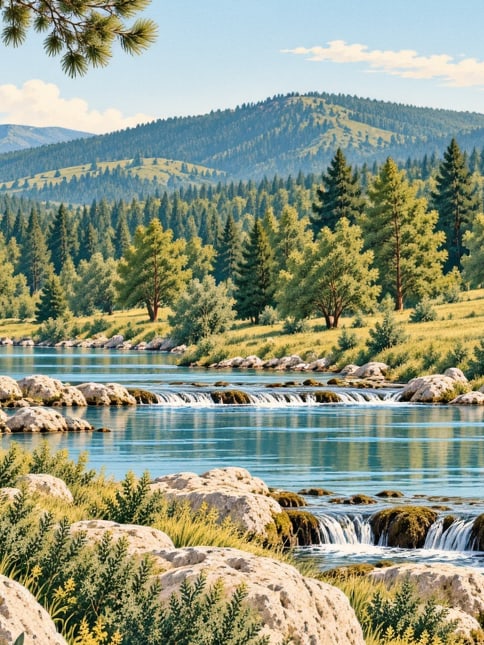 Ilustración: Parque Natural Gümüldür, İzmir