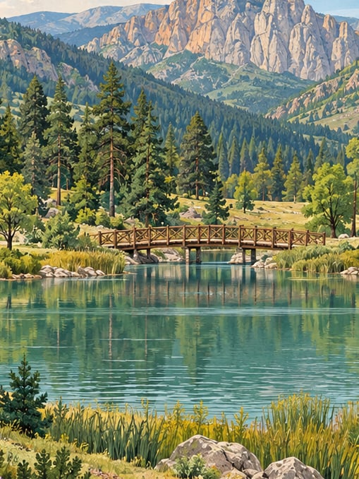 Ilustración: Parque Natural Karşıyaka de Gümüşhane, Gümüşhane